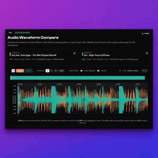 Audio Waveform Compare